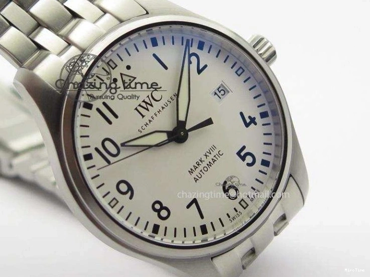 MIROTIME 0805 Mark XVIII IW327002 SS Mk Maker Best Edition White Dial On SS Bracelet A Premium 7300